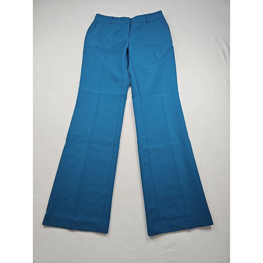 New York & Company Women's‎ Dress Pants Size 0 Teal Blue Flat  Workwear Office